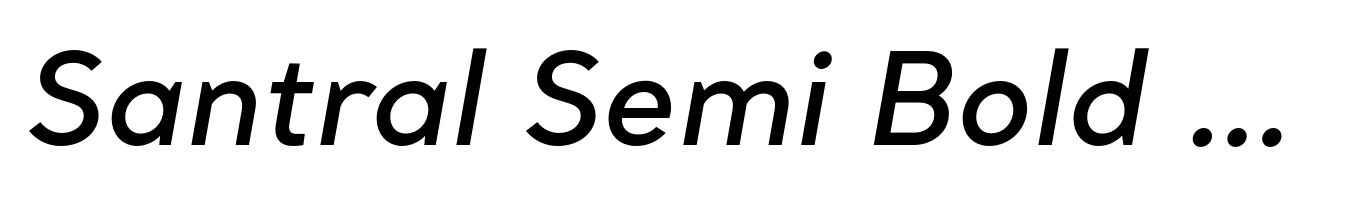 Santral Semi Bold Italic